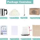 Soy Wax Candle Making Kit Supplies, Natural Candle Wax For Candle Making, DIY Art&Crafts Kit for Adults,Beginner, Including 5lbs Soy Wax Flakes, 100 Candle Wick, 10 Centering Devices, Melting Pot