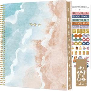 bloom daily planners 2026 Planner (January to December) - 8.5 x 11 Weekly & Monthly Dated Agenda Organizer Book with Stickers & Tabs - Flexible Soft Cover - Ocean Oasis
