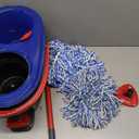O-Cedar RinseClean Spin Mop & Bucket System + 2 Extra Mop Heads | Clean with Water | Removes 99% of Bacteria, 6 liters
