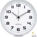 eYotto 12-Inch Smart WiFi Wall Clock, Silent Battery Operated Analog Clock with Automatic Time Sync Non-Ticking Easy to Read Large Display Modern Design for Bedroom Living Room Office Gym
