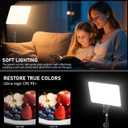 30W Upgraded Photography Lighting Kit, Anautin 2-Pack LED Video Lighting for Video Recording, 3700Lux Studio Lights with Tripod Stand for Photography, Streaming, Gaming, Podcast, Filming, Vlogging