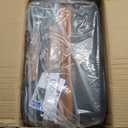 UKEIN Luggage Sets 3 Piece, PC Hardside Checked Luggage 24 Inch With Spinner Wheels with TSA Lock, Large Suitcase Set With Travel Backpack for Men (Black, 3 piece set (24inch))