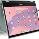 ASUS Flip CM14 Slim 2-in-1 Chromebook in Gray Green 8-core up to 2.05GHz 14in FHD Touchscreen 4GB DDR4 64GB Emmc WiFi Chrome OS 