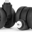 Luggage Replacement Wheels, 2 Pcs Universal Suitcase Double-Row Wheels for DIY Repair Spare Suitcase Casters Replacement Luggage Parts, V-LN3