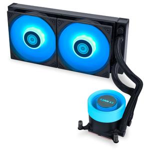 LIANLI Galahad II LITE 240 RGB Black CPU Cooler with RGB Fan, 1.1 inches (28 mm), Compatible with LGA1700, LGA1851, AM4, AM5, 9.4 inch (240 mm) Radiator, 1.1 inch (27 mm) Thick, LL-GA2L-240R-BK