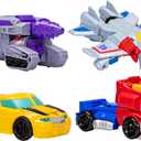 Transformers Toys Heroes vs Villains 4-Pack, Autobot and Decepticon 4.5-Inch Action Figures, Preschool Robot Toys for Kids Ages 3 and Up