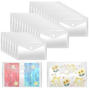 Vmiapxo 40 Pack Stamp and Die Storage Pockets (3" x 5")