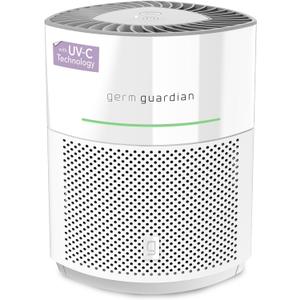 GermGuardian Airsafe+ HEPA Air Purifier for Home, Large Rooms Up To 1043 Sq. Ft. with HEPA Air Filter, UV-C Light & Air Quality Sensor, AC3000W, White
