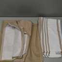 Homaxy Premium Kitchen Towels(18x 28, 6 Pack), Large Cotton 380 GSM Kitchen Hand Towels, Soft and Absorbent Terry Dish Towels, Multipurpose Tea Towel Set with Hanging Loop, Khaki