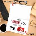 2 x Funny Father's Day Card Gift For Dad, Cute Birthday Card Gift for Daddy, Gift Idea for Men Him