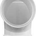NDS 3P09 PVC S&D Sanitary Tee, 3-Inch, for Hub X Hub Solvent-Weld Connections, for use with 3-Inch Sewer and Drain Pipe, White