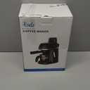 Coffee Machine, 3.5 Bar Espresso & Cappuccino Machine with Steam Wand, Compact Design Coffee Maker for Latte, Safety Lock & Tritan Cups, 800w, Black