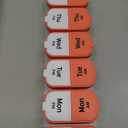 Odaro Extra Large Weekly Pill Organizer 2 Times A Day, Pill Box 7 Day Am Pm to Hold Daily Medicine Vitamin and Supplements - Orange