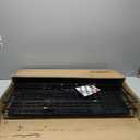 Amazon Basics Portable, Foldable Metal Wire Dog Crate with Removable Tray, Double Door, Divider Panel, Easy to Assemble, 30 x 19 x 21 in, Black