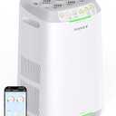 Nuwave Oxypure Zero E500 Air Purifier with Washable Reusable Filters for Large Room | Smart Air Cleaners 99.9% Removal 0.1 Micron Particles | Sleep Mode, 6 Fan Speed & Timer, App Control