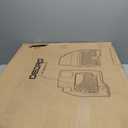 OEDRO Floor Mats & Cargo Mat Fit for 2018-2023 & 2024 Limited Chevy Traverse 7 Seats (2nd Row Bucket Seat),TPE All Weather Custom Fit Traverse Trunk Mat Backrest Mats Car Accessories