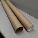 Cardboard Mailing Tubes, 4" x 36" with Plastic Caps, Pack of 2 - USA-Made USPS Approved Poster Tube for Documents & Blueprints - Reinforced Mailing Cylinders for Shipping & Storage by IDL Packaging