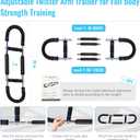 Twister Arm Trainer – Adjustable Resistance 30-120lbs Chest Workout Equipment with 4 Springs, Jump Rope & Wrist Guards for Upper Body Strength & Muscle Training at Home