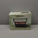 Chefman Electric Panini Press Grill, Compact 2-Slice Sandwich Maker, Non-Stick Coated Plates, Opens 180 Degrees, Dishwasher Safe, Removable Drip Tray, Stainless Steel/Black