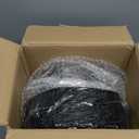 102PCS Black and Gold Plastic Plates - Black Disposable Plates - Heavyweight Disposable Plate with Gold Rim - Fancy Dinner & Dessert Plate for 51 Guests Weddings & Party (7.5inch/10.25inch)