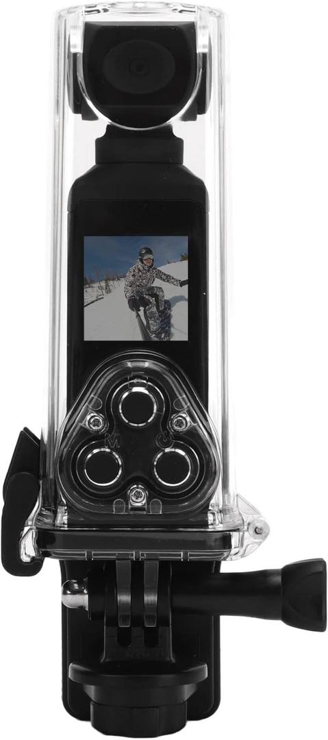 Generic Camcorder, 4K HD 270 Rotatable Wide Angle Camera with WiFi Mic, 30m Underwater, Anti Shaking, for Outdoor Riding Diving, Genericg0xps48wdb