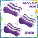 Soulchen 3 Pack Swimming Pull Float, 3 Sizes EVA Swimming Kickboard Swim Buoy 5 Layer Training Leg Float Aid Pool Buoy for Lap Training, Combo Pull for Adults and Beginners Train