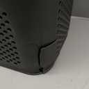 Mind Reader Slim Laundry Hamper with Lid, 60L Clothes Basket, Ventilated Plastic, Black (Single)