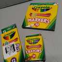 Crayola Pencils (24 Count), Crayola Colored Pencils in Assorted Colors (12 Count), Crayola (10ct) Classic Fine Line Markers, and Crayola (10ct) Classic Broad Line Markers Back to School Bundle 