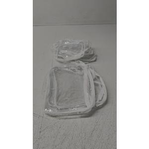 11 Pack White Organizers Bags 10x7 - 3 pcs, 4x6 - 8pcs