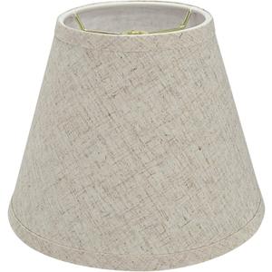 Aspen Creative 32426 Transitional Hardback Empire Shape Spider Construction Lamp Shade in Flaxen, 9" wide (5" x 9" x 7")