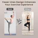LOAAO Home Gym Mirror, 48"x24"-2 PCS Gym Mirrors for Wall, Frameless, Tempered Glass, Large Workout Mirrors for Home Gym, Dance Studio, Yoga Room, Garage Gym