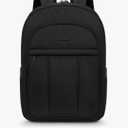 LOVEVOOK Laptop Backpack for Women, Puffer Travel Bag Fits 15.6 Inch Laptop, Lightweight Work Daypack for Teacher Nurse, Water-resistant College Bookbag, Black