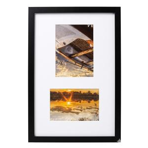 DUENPY 8x14 Picture Frame Collage Display 4x6 and 5x7 Photos for Available Horizontal Wall Mounting Display and Vertical Black