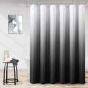 Naturoom Gray Shower Curtains, Dark Grey Waffle Fabric Curtains for Bathroom Hotel Grade Cloth Curtain Liner Simple Modern Shower Curtain for Men, Machine Washable 72x84, Dark Gray