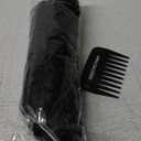 REECHO Curly Hair Extensions - 4PCS 18" GoGo Curly Clip in Hair Extensions 100% Super Protein Hairpieces with Invisible Lace Weft Silky Soft Natural Look for Women - Black Brown