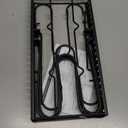 Vdomus Pot Rack Organizer with 3 DIY Methods, Black Metal Kitchen 8+ Pots Holder, Height and Position are Adjustable Cabinet Pantry Pot Lid Holder (Upgraded)