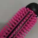 REVLON Silicone Bristle Heated Hair Styling Brush | Fast, Long Lasting Volume for Easy Styling | 1" Barrel for Full Body and Smooth Styles (Black/Pink)