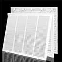 24x18 Return Air Filter Grille for 24"W x 18"H Duct Opening,Wall Return Air Vent Cover Grille with Filter [Included 1PK 1"Thick],Steel HVAC Vent Cover Filter Grill Outer Dimension: 26 5/8"W X 20 5/8"H