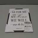 KUVIOKE Bible Inspirational Framed Wall Art Joshua 24:15 As for Me and My House We Will Serve The Lord Positive Rustic Prints Office Home Ready to Hang 8x10in (Black Framed)