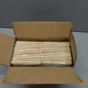 Sepwedd 50pcs Cream-Coloured Paper Hand Fan Bamboo Folding, Handheld Paper Fan for Wedding Party and Home Decoration