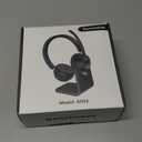 (Upgraded Version) Wireless Headset, Bluetooth Headset with Noise Cancelling Microphone, Best Headphones with Mic Mute & USB Dongle for PC/Computer/Laptop/Cell Phones/Remote Work/Call Center (Black)