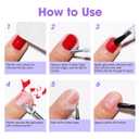 Gellen Gel Nail Polish Remover Kit, Gel Polish Remover for Nails with Liquid Latex Tape Cuticle Oil and Manicure Tools, Quick & Easy Gel Remover in 3-5 Minutes, No Soaking Or Wrapping (0.57 Fl Oz (Pack of 3))