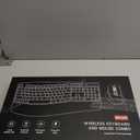 Wireless Keyboard and Mouse Combo, 2.4G Full Size Wave Keys Ergonomic Keyboard with Wrist Rest and 3-Level DPI Adjustable Wireless Ergonomic Mouse for Windows, Mac OS Desktop/Laptop/PC(Black)