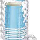 Bathroom Cup Dispenser, Mouthwash Cup Holder for 3oz Disposable Paper Cups, Fit for Mouthwash Cups Storage, Vanity Makeup Organizer - Clear