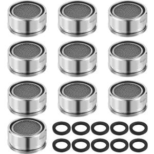 3 x 10pcs Faucet Aerators kit, Bathroom Brass 15/16 Inch Tap Filter with 10 Washers Sink Aerator Replacement Faucet Aerators Kitchen Faucet Aerator for Moen