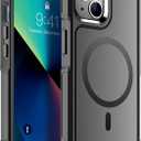 SUPFINE Magnetic for iPhone 13 Case, [Compatible with MagSafe][10 FT Military Grade Drop Protection] [Dual Layer Structure Protection] Non-Slip Heavy Duty Full-Body Shockproof Phone Case,Black
