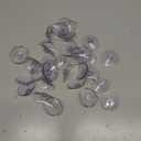 30 Pack Glass Table Suction Cups - 45mm Rubber Suckers, Anti-Collision, Clear Plastic Desk Suction Pads