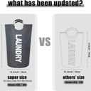 Twira 100L Large Laundry Basket, Laundry Hamper Stands Up Well, Laundry Bag with Padded Handles, Waterproof Clothes Bin Collapsible, Clothes Hamper for Bathroom, Laundry, College (Dark Grey)