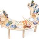 Montessori Activity Table for 1-3 Year Old | Large Size Busy Board & Sensory Toys | Learning Activity Table for Baby for 1 Year Old Boy or Girl