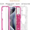 KCJ Compatible with iPhone 15 Pro Max Case with[2Screen Protectors&1xCamera Lens Protector] Duty 3-Layer Rugged Pocket-Friendly Military Grade Shockproof Heavy Duty Case for iPhone 15 Pro Max